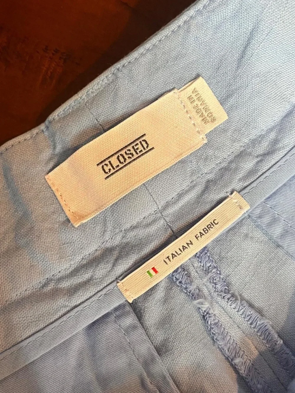 NWOT Women's Barton Cotton & Linen Pants by CLOSED